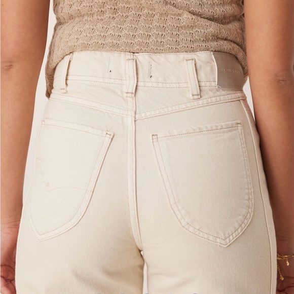 Free People aster straight leg jeans in ecru-White - Picture 6 of 8